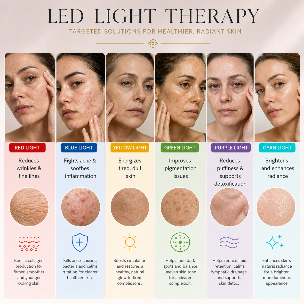 Before and After Led Beauty Mask