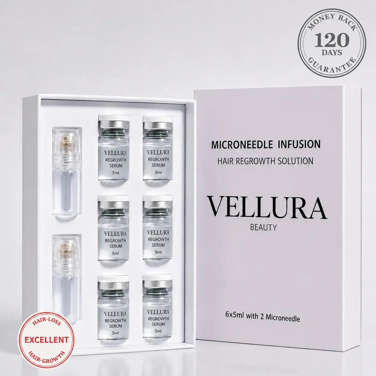 Vellura™ Hair Micro Infusion System – 24K Gold Scalp Treatment for Hair Growth